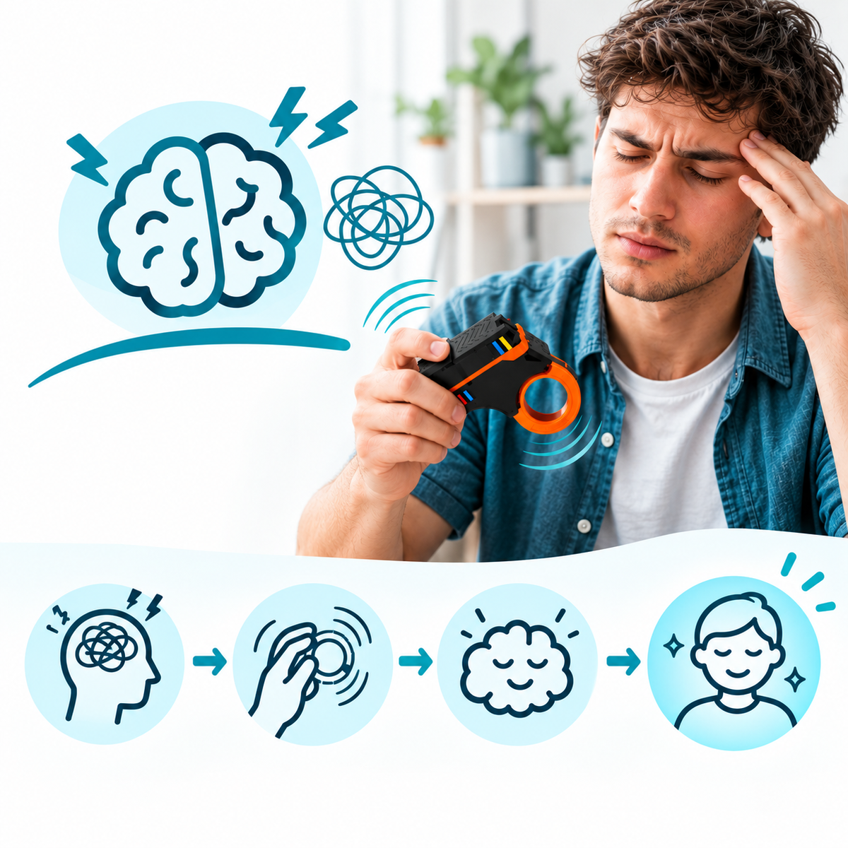 Zenku – Fidget Slider Antiestrés | Calma tus Manos, Calma tu Mente